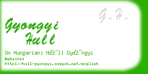 gyongyi hull business card